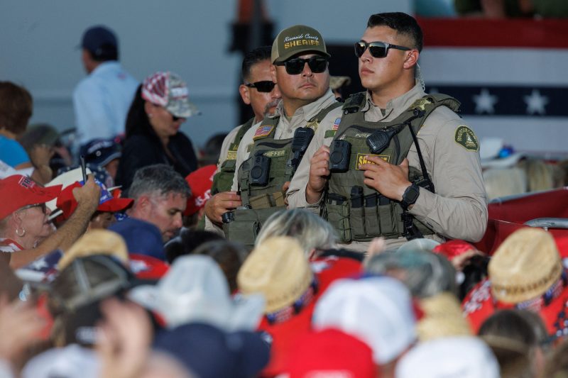 Man arrested outside Trump event in Calif. over illegal possession of guns