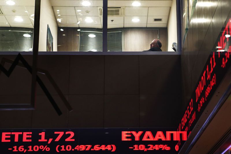 Greece stocks higher at close of trade; Athens General Composite up 0.37%