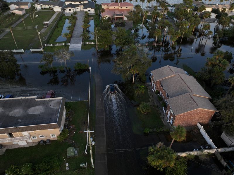 Biden surveys Milton storm damage in twice-hit Florida