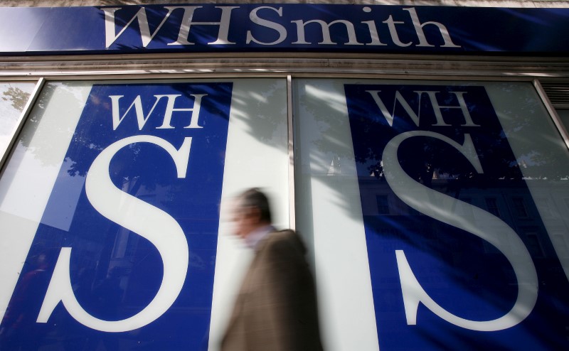 WH Smith stock down, high street under pressure