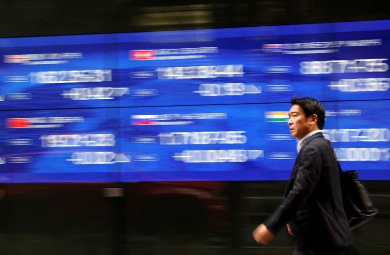 Global shares edge lower; dollar, bond yields hold near multi-month highs