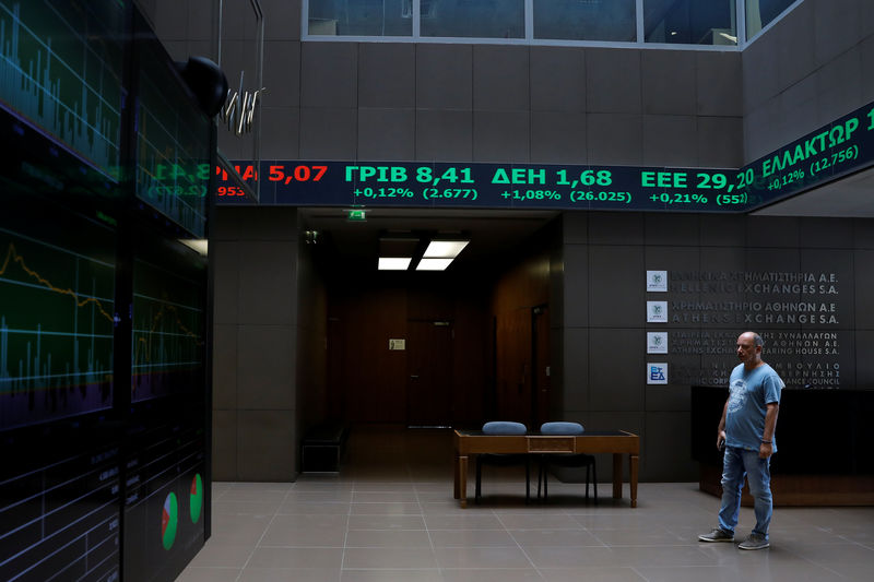 Greece stocks higher at close of trade; Athens General Composite up 1.31%