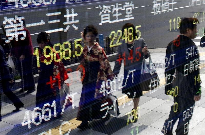 Asia stocks rise on upbeat Chinese PMIs; Trump tariff threat limits gains