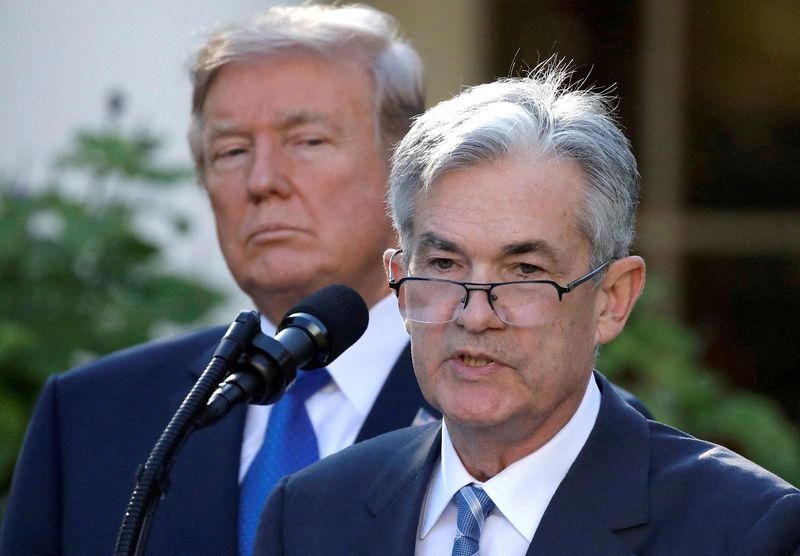 Trump says he will not try to replace Fed’s Powell