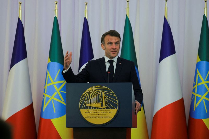 France’s Macron backs Ethiopia’s debt restructuring efforts