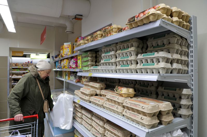 Russia’s inflation reaches 9.5% this year, weekly data shows