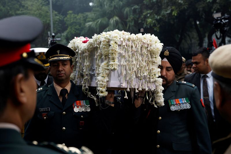 India’s former PM Manmohan Singh cremated with state honours