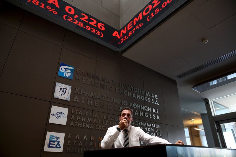 Greece stocks higher at close of trade; Athens General Composite up 0.58%