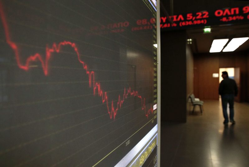 Greece stocks lower at close of trade; Athens General Composite down 0.90%