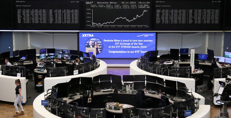 European stocks begin 2025 trade with modest gains