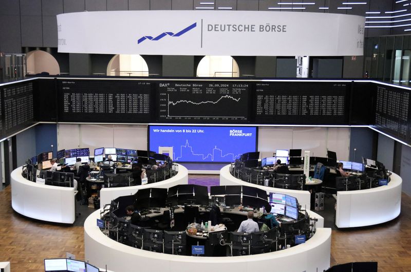 European shares inch higher as healthcare, financials rise