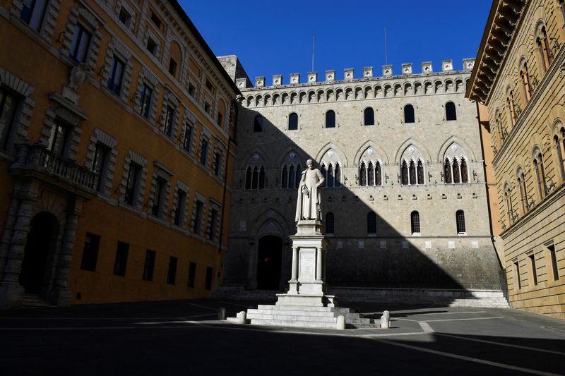 Italy’s MPS shares fall ahead of Mediobanca board meeting on bid