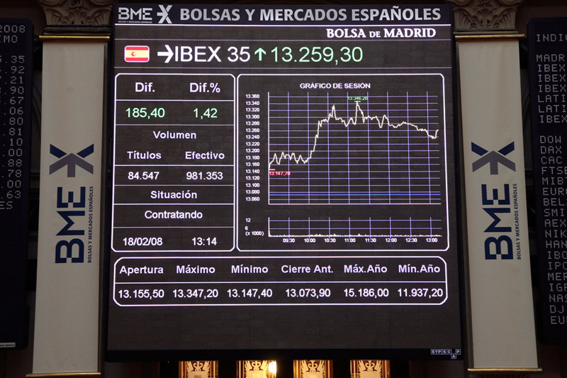 Spain stocks higher at close of trade; IBEX 35 up 0.03%